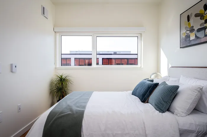 Bedroom with ample natural light