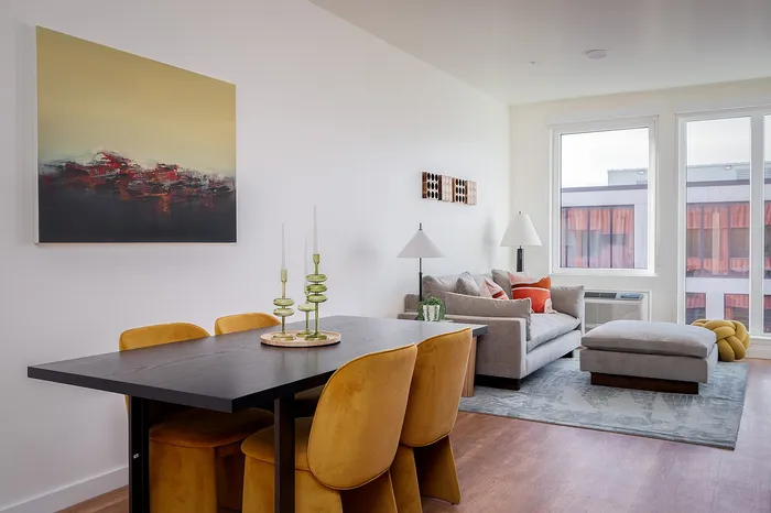 Open concept living room and kitchen