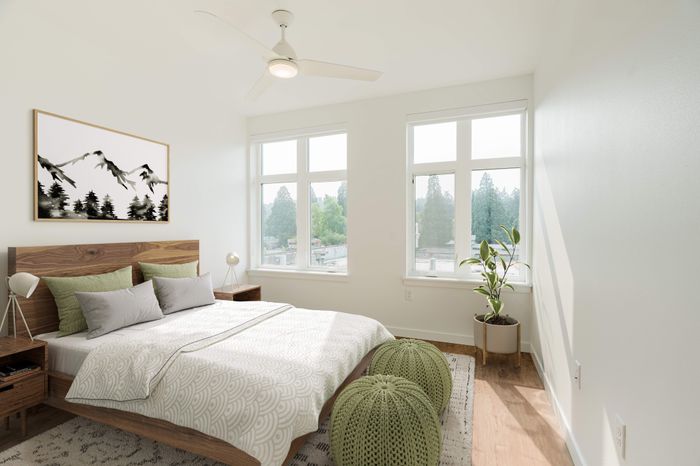 virtually staged bedroom