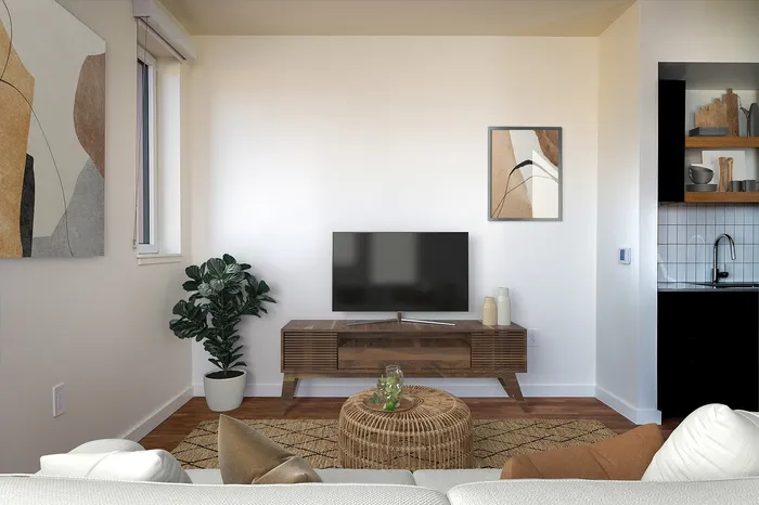 virtual staged living room
