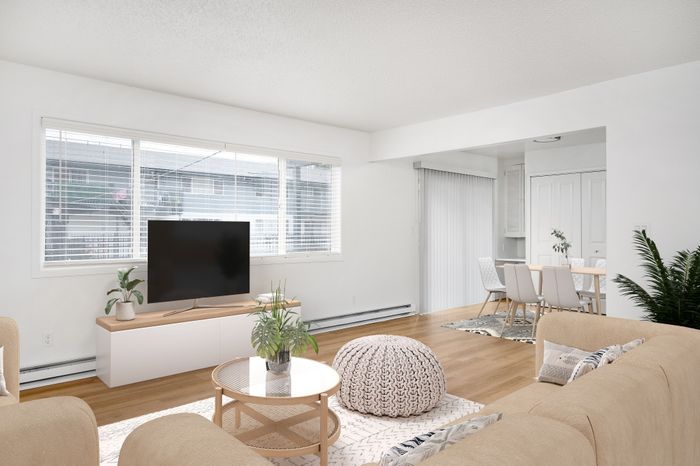 virtually staged living room
