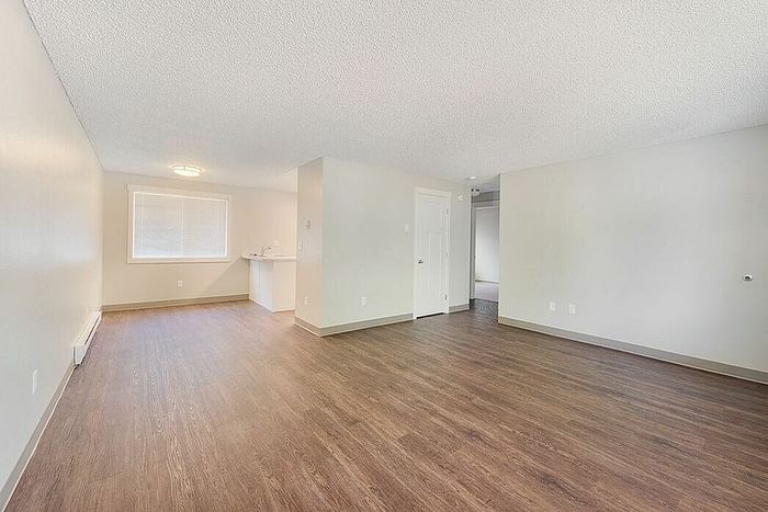 living room with faux hardwood flooring