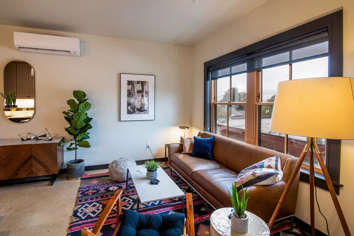 living room at almr apartments