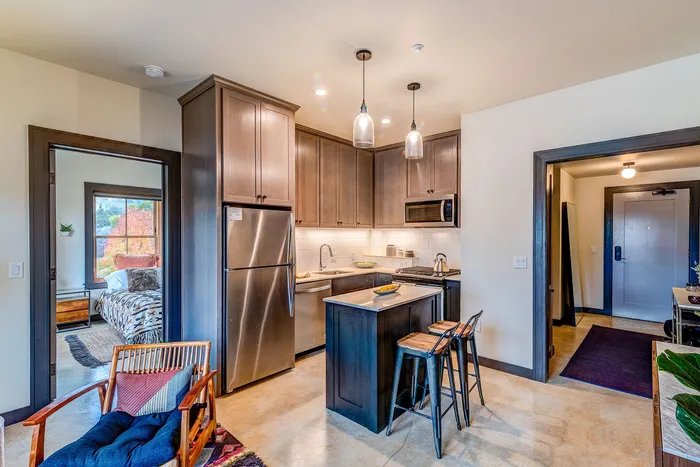 kitchen at at almr apartments