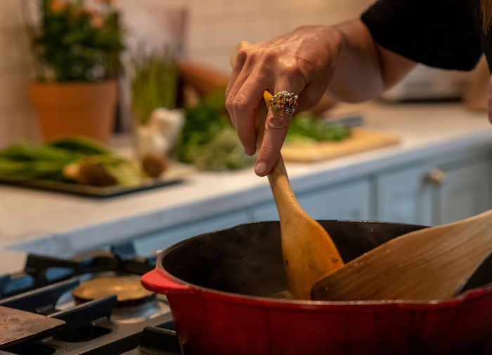 person cooking