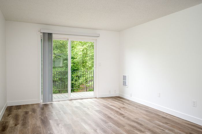 Living room with attached patio