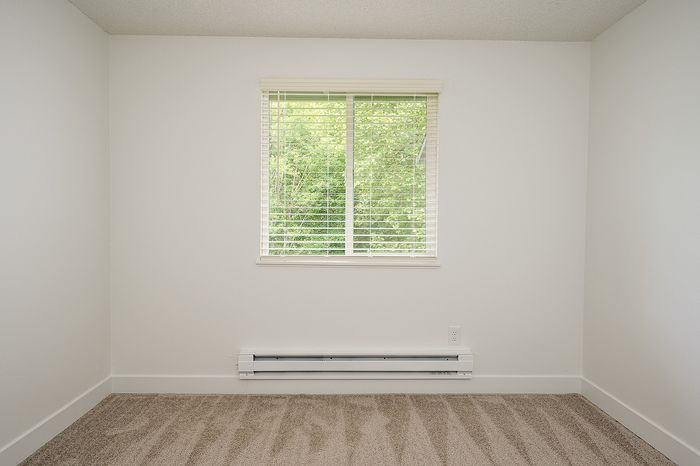 Bedroom with carpeted floors