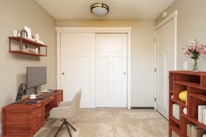 virtually staged office