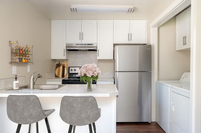virtually staged kitchen