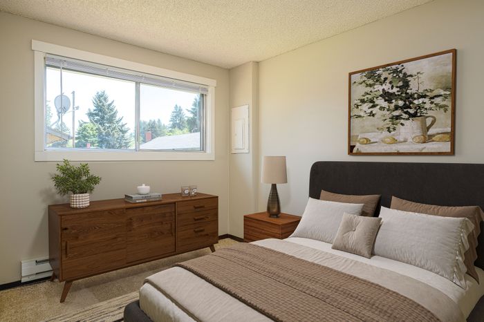 virtually staged bedroom