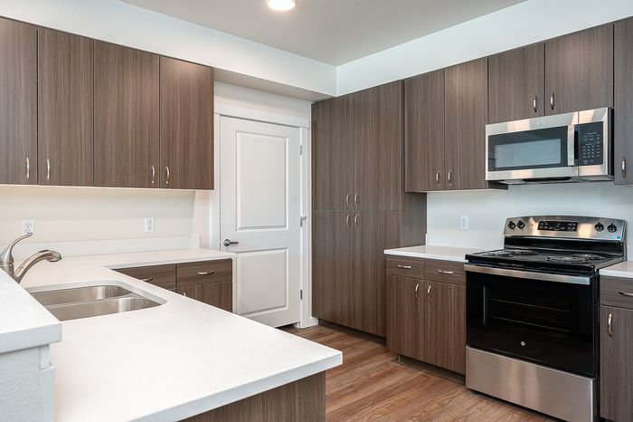 kitchen with stainless steel appliances