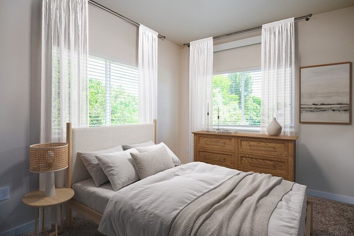 virtually staged bedroom