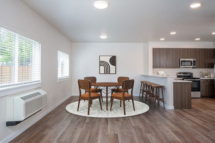 virtually staged kitchen