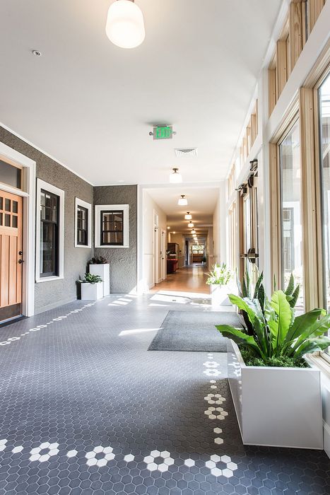 entrance lobby at fairmount apartments