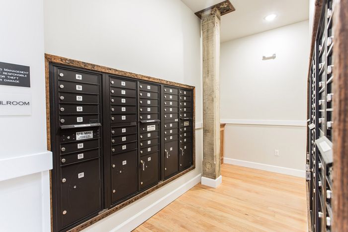 mail area at fairmount apartments