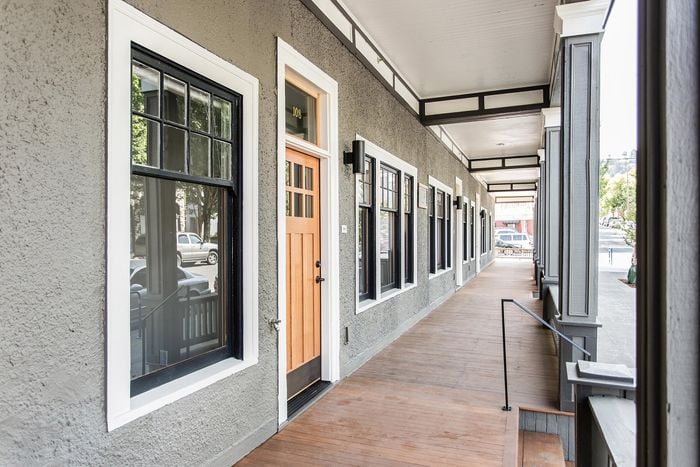 entrance lobby at fairmount apartments