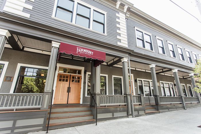 entrance lobby at fairmount apartments