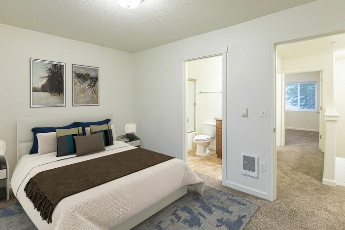 master bedroom at fairview court