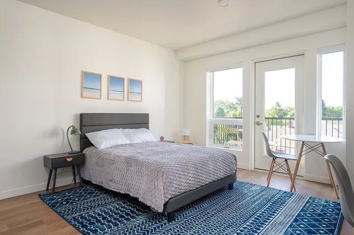 fully furnished studio in apartment at Paceline in Portland, OR