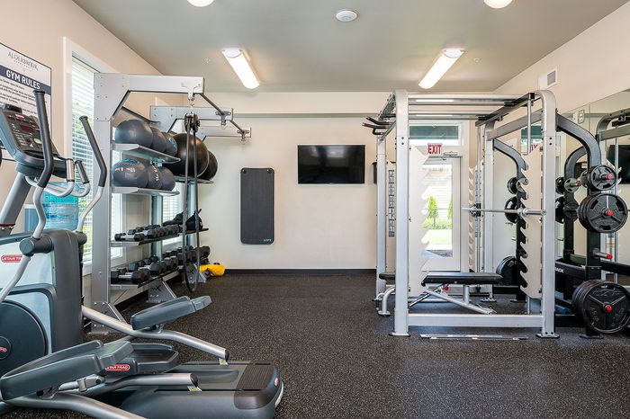 Fitness Center with multiple machines and weights