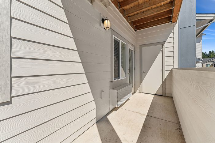 Private patio at Spring Meadow in Newberg, OR
