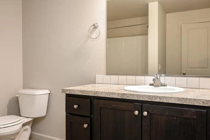 bathroom of trillium woods