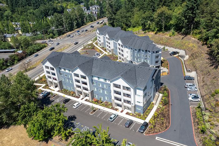 aerial view of Pacific Ridge located in Tigard, OR