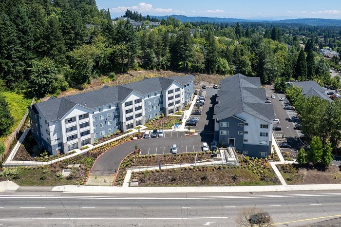 aerial view of Pacific Ridge located in Tigard, OR