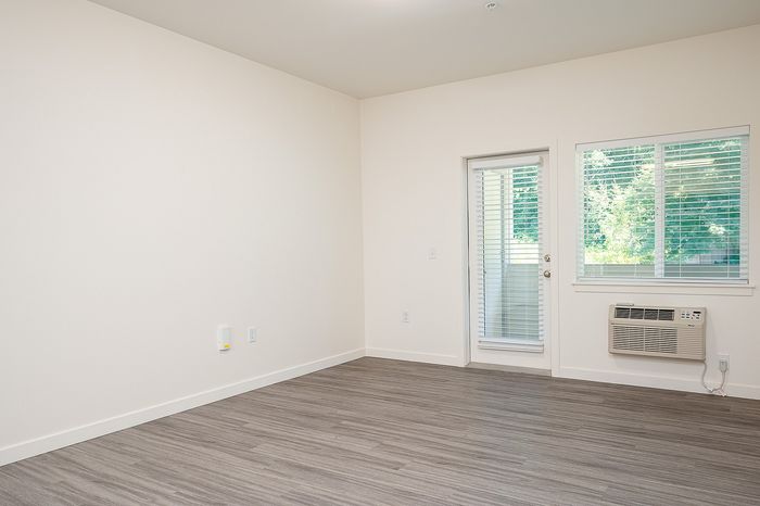 living area at pacific ridge with A/C unit