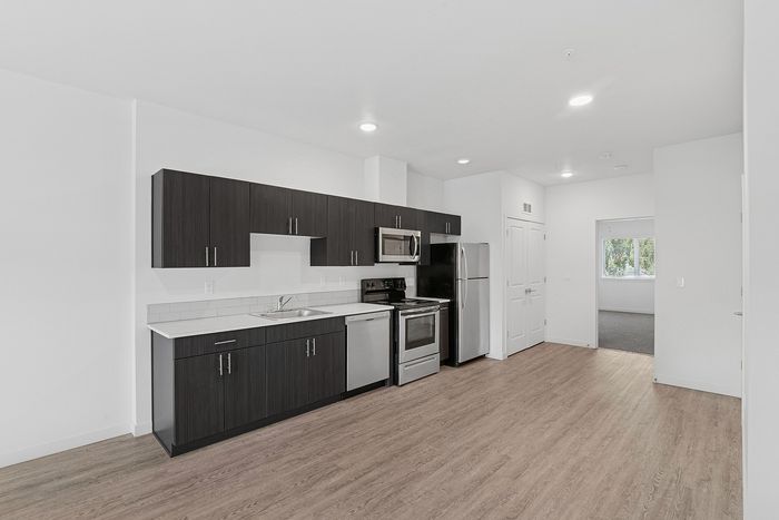 kitchen with stainless steel appliances