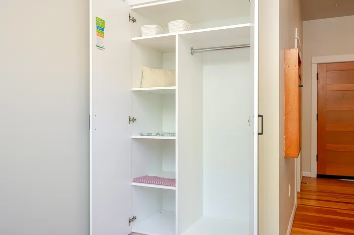 Built-in storage at Fairmount apartments