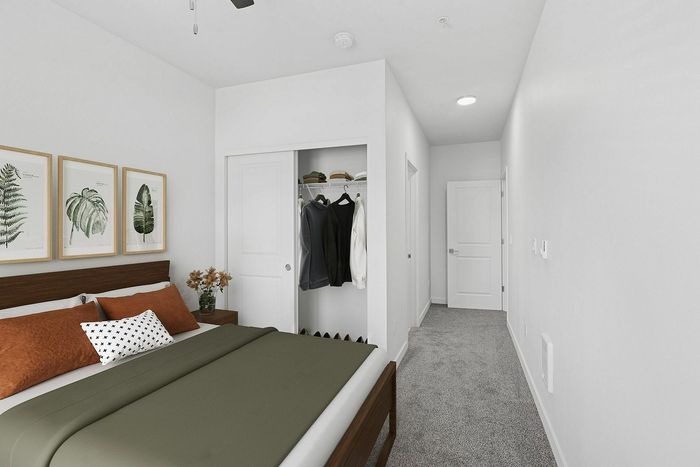 virtually staged bedroom