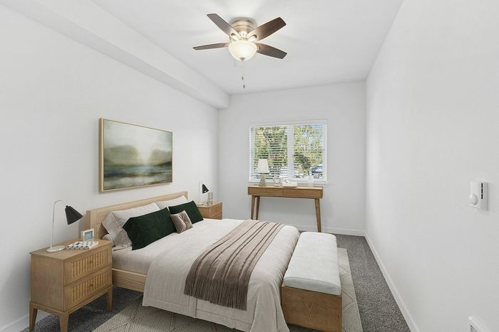 virtually staged bedroom