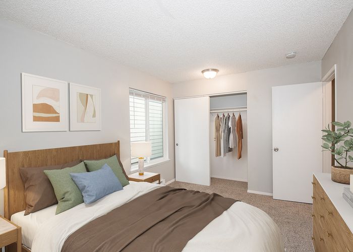 virtually staged bedroom
