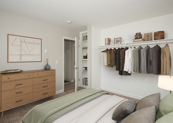 virtually staged bedroom