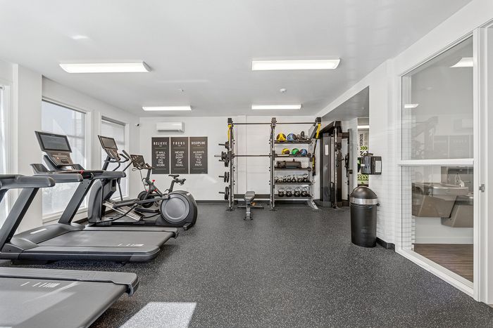 State of the art fitness center at Pacific Ridge Apartments in Tigard, OR
