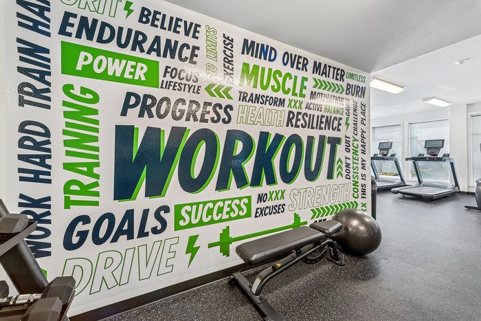 State of the art fitness center at Pacific Ridge Apartments in Tigard, OR