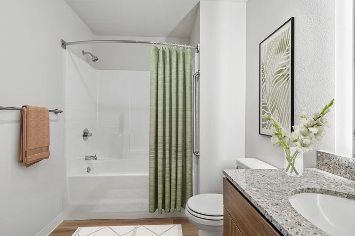 Virtually staged Bathroom