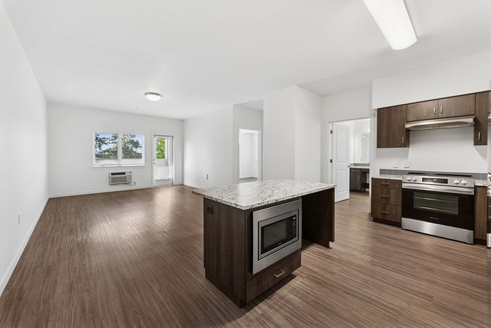 living room and kitchen layout