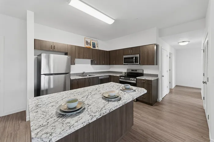 kitchen with stainless steel appliances