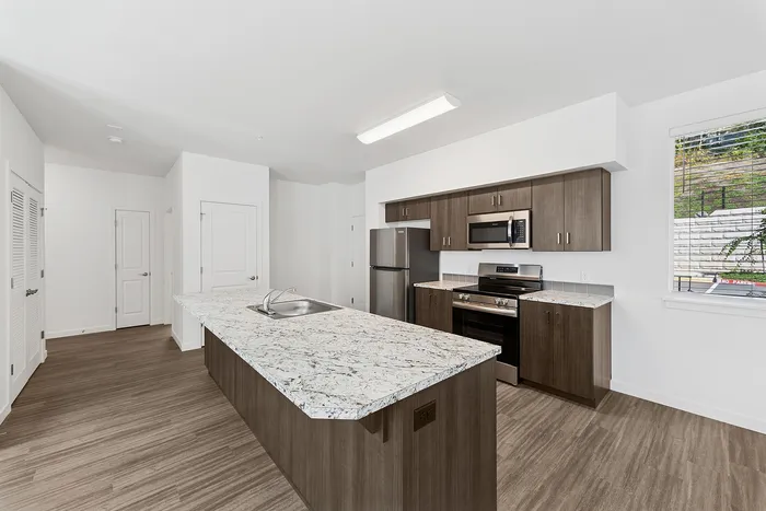 kitchen with stainless steel appliances
