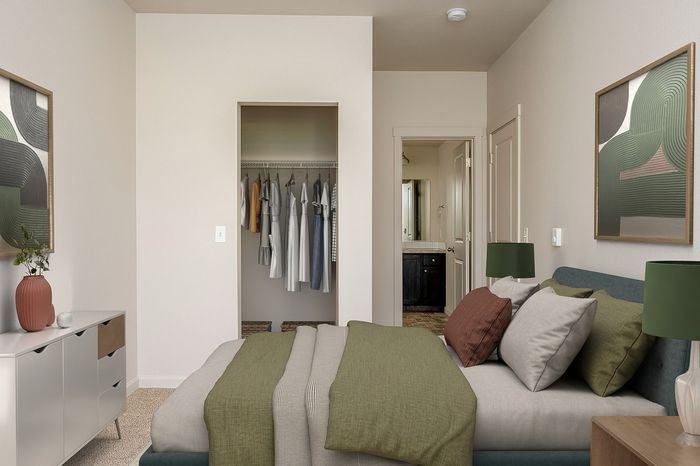 virtually staged bedroom