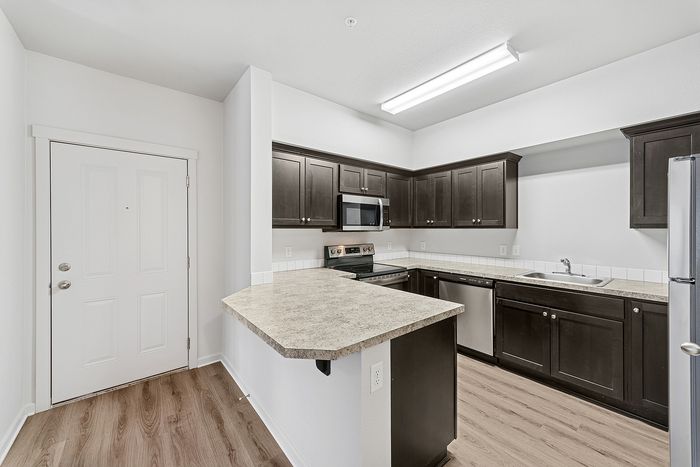 kitchen with stainless steel appliances
