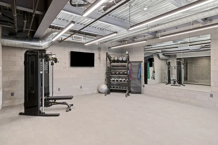 community gym at asa apartments