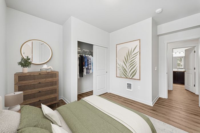 virtually staged bedroom