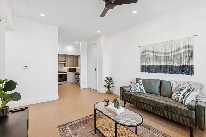living room and kitchen