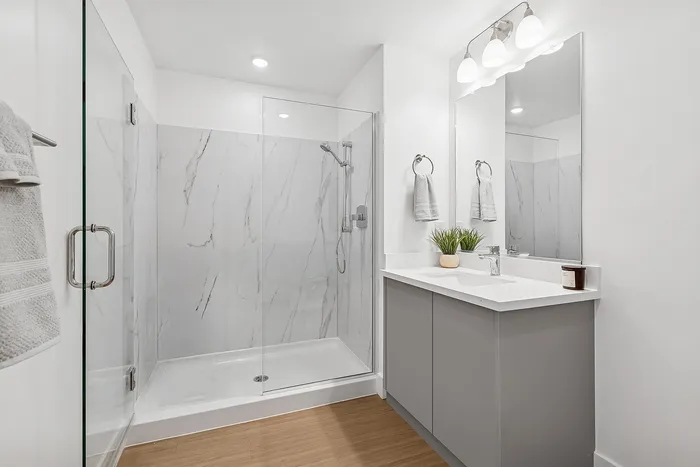 Bathroom with walk-in shower