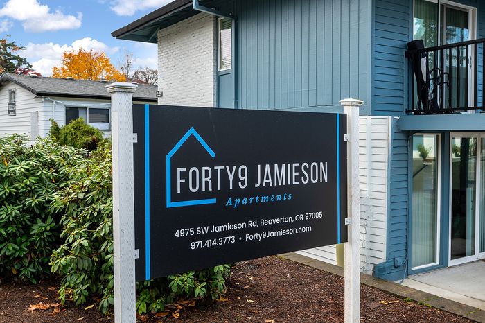 exterior of forty9 jamieson apartments