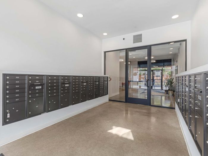 Secure mailroom and parcel lockers at Koz on N. Killingsworth.