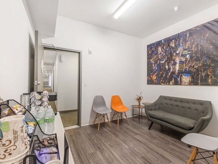 complimentary coffee bar for residents